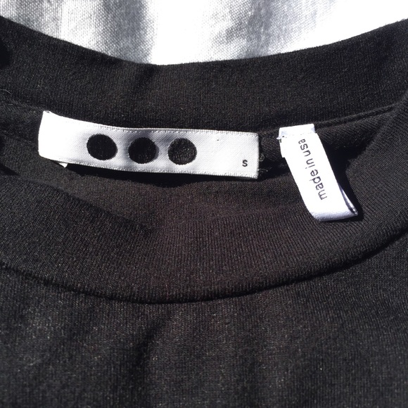 THREE DOTS | black knit dress w/ asymmetric hem - Picture 4 of 4